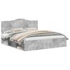 vidaXL Ramsv&iacute;k me&eth; h&ouml;fu&eth;gafl B&eacute;ton 180 x 200 cm Solid furuhikk
