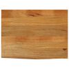 vidaXL Bor&eth;plata me&eth; N&aacute;tt&uacute;rulegum Br&uacute;num 80x60x3,8 cm Mang&oacute;vi&eth;ur