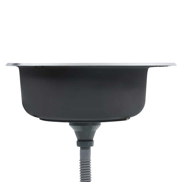 vidaXL Eldh&uacute;svaskur me&eth; Sigti og Vatnsl&aacute;s Ry&eth;fr&iacute;tt St&aacute;l