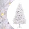 vidaXL Gervi hengdu j&oacute;latr&eacute; me&eth; 300 LED Hv&iacute;tt 210 cm PVC og St&aacute;l