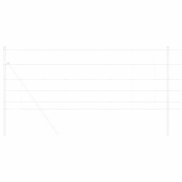 vidaXL Túnagirðing Silfur 50 x 0.8 m Sinkhúðað stál