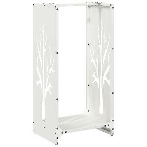 vidaXL Eldivi&eth;argrind Hv&iacute;tt 40x30x80 cm Kaldvalsa&eth; st&aacute;l