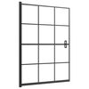vidaXL Sturtuklefi ESG 100x140cm Svartur