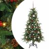 vidaXL Gervi hengdu j&oacute;latr&eacute; me&eth; 150 LED Gr&aelig;nn 150 cm PE og PVC