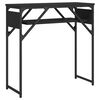 vidaXL Veggbor&eth; me&eth; Hillu Svart 75x30x75 cm Samsettur Vi&eth;ur