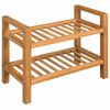 vidaXL Sk&oacute;grind me&eth; 2 Hillum 50x27x40 cm Gegnheil Eik