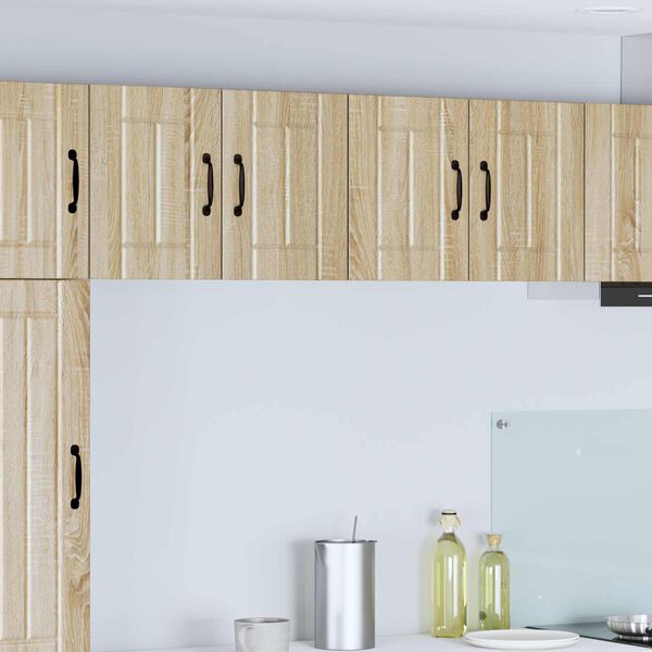 vidaXL Elb&uacute;&eth;afj&ouml;lbreyttar Vegghengt Lucca 2 pcs Sonoma eikarlitur