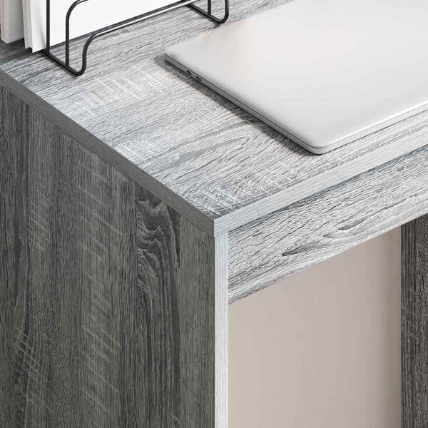 vidaXL Skrifborð Grár Sonoma 60 x 40 x 76 cm