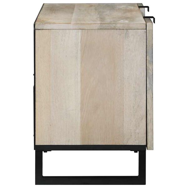 vidaXL TV einingar Hv&iacute;tt 105 x 33 x 46 cm Samsettur vi&eth;ur