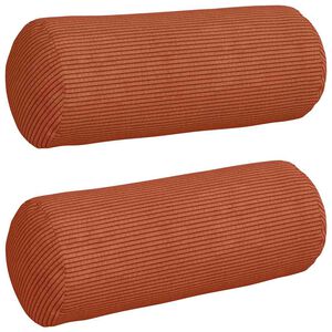 vidaXL Bolster P&uacute;&eth;ar 2 pcs Rau&eth;ur appels&iacute;nugulur &Oslash; 15 x 40 cm