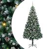 vidaXL Gervi j&oacute;latr&eacute; me&eth; 300 LED Gr&aelig;nn 240 cm PVC, st&aacute;l og plast