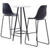 vidaXL 3 Parta Barsett Plast Svart
