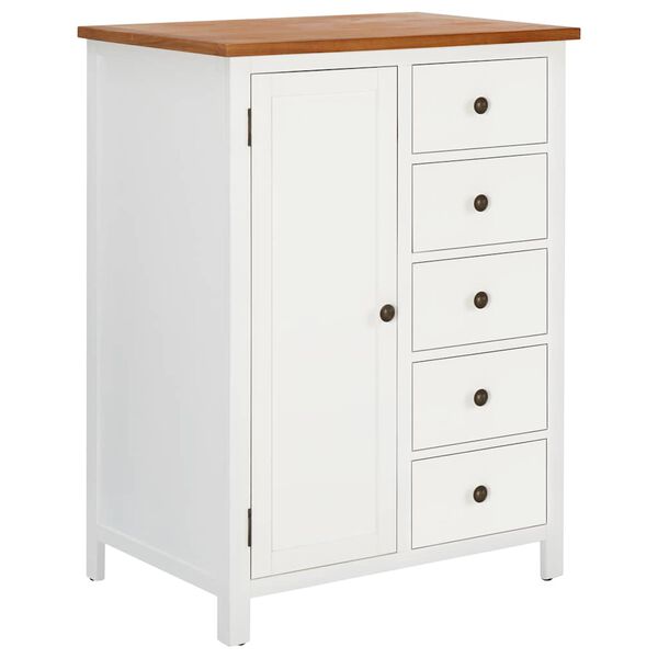 vidaXL Fatask&aacute;pur 76x52x105 cm Gegnheil Eik