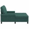 vidaXL Chaise Lounge me&eth; p&uacute;&eth;i D&ouml;kkgr&aelig;n 91 x 157 x 91 cm d&uacute;kur