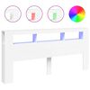 vidaXL LED H&ouml;f&eth;agafl Hv&iacute;tur 220x18,5x103,5 cm Samsettur Vi&eth;ur
