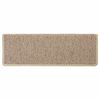 vidaXL Stigamottur Sjálflímandi Sisal-Look 15 stk 65x21x4 cm Sandur