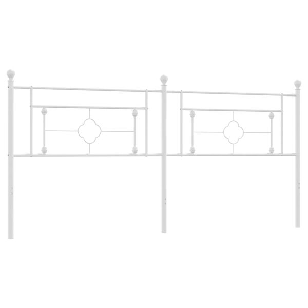 vidaXL Skiptanlegt R&uacute;mgafl &uacute;r M&aacute;lmi Hv&iacute;tur 193 cm