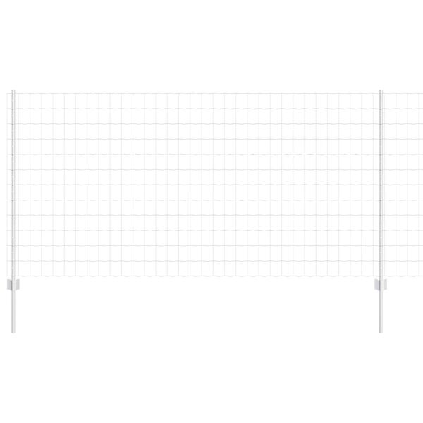 vidaXL Gir&eth;ing me&eth; p&oacute;st Silfur 1,2 x 25 m St&aacute;l