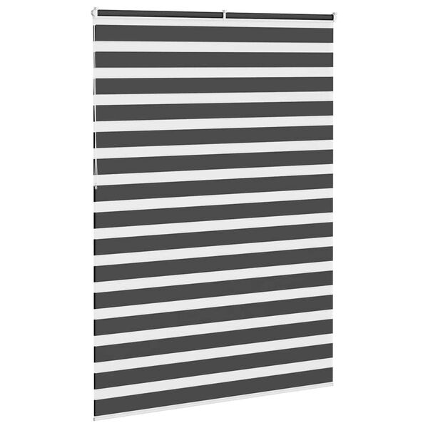 vidaXL Zebra Gard&iacute;na Sv&ouml;rt 165x230 cm Efni Breidd 160,9cm P&oacute;l&yacute;ester