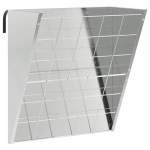 vidaXL Hangandi Hey F&oacute;&eth;rari Silfur 61 x 33 x 66 cm Galvaniserad st&aacute;l