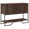 vidaXL Veggbor&eth; Br&uacute;nn Eikarlitur 100x35x74,5 cm Samsettur Vi&eth;ur