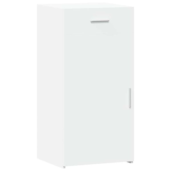 vidaXL Skenkur Hv&iacute;tur 45x42,5x93 cm Samsettur Vi&eth;ur