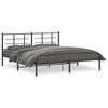vidaXL R&uacute;mgrind &uacute;r M&aacute;lmi &aacute;n D&yacute;nu me&eth; H&ouml;f&eth;agafli Sv&ouml;rt 183x213 cm