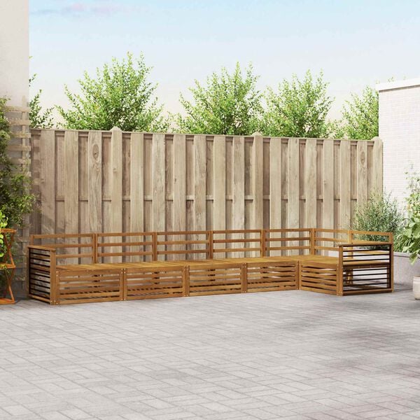 vidaXL &Uacute;ti s&oacute;fasett 6 pcs N&aacute;tt&uacute;rulegur Hrein akas&iacute;utr&eacute;