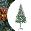 vidaXL Gervi j&oacute;latr&eacute; me&eth; 300 LED me&eth; standi Gr&aelig;nn 180 cm PVC og St&aacute;l