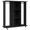 vidaXL Geymsluk&aacute;pur Sv&ouml;rt eik 102 x 38 x 110 cm Samsettur vi&eth;ur