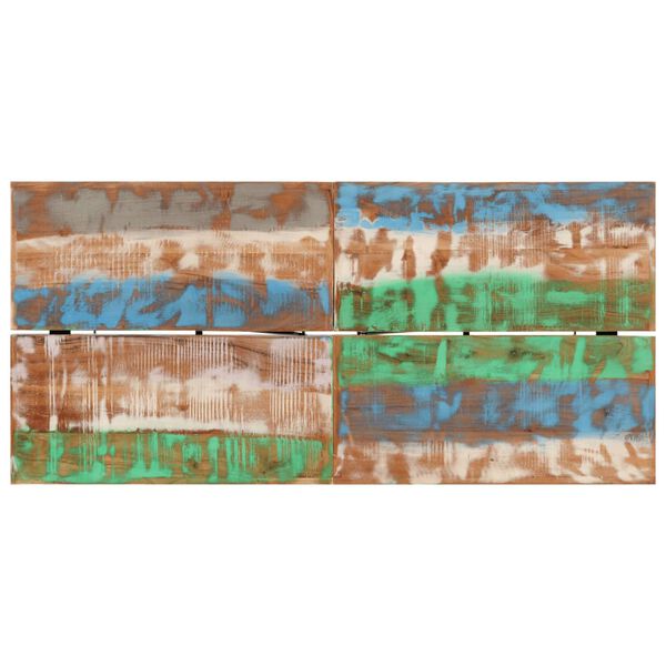 vidaXL Barbor&eth; 150x70x107 cm Gegnheill Endurn&yacute;ttur Vi&eth;ur og J&aacute;rn