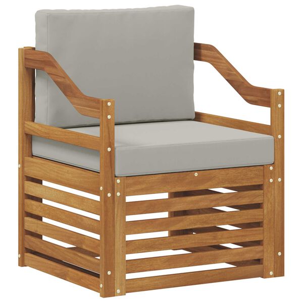 vidaXL &Uacute;ti s&oacute;fasett me&eth; p&uacute;&eth;i N&aacute;tt&uacute;rulegur 67 x 63 x 73 cm