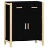 vidaXL Skenkur Svartur 62x38x75 cm Samsettur Vi&eth;ur