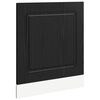 vidaXL Eldh&uacute;s sk&aacute;pur Kalmar Svartur Eik 60 x 1,5 x 67 cm