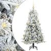 vidaXL Gervi hengdu j&oacute;latr&eacute; me&eth; 150 LED Hv&iacute;tt 150 cm PE og PVC