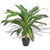 vidaXL Gerviplanta Drekatr&eacute; me&eth; Bl&oacute;mapotti 90 cm Gr&aelig;n