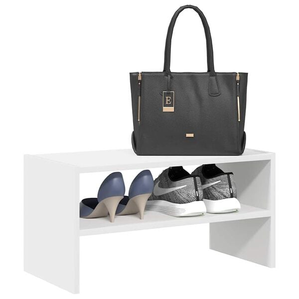 vidaXL skórekki Staflanlegur Hvítur 60x30x30,5 cm