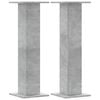 vidaXL H&aacute;talarastandar 2 stk 30x30x95 cm Steypugr&aacute;tt Samsettur Vi&eth;ur