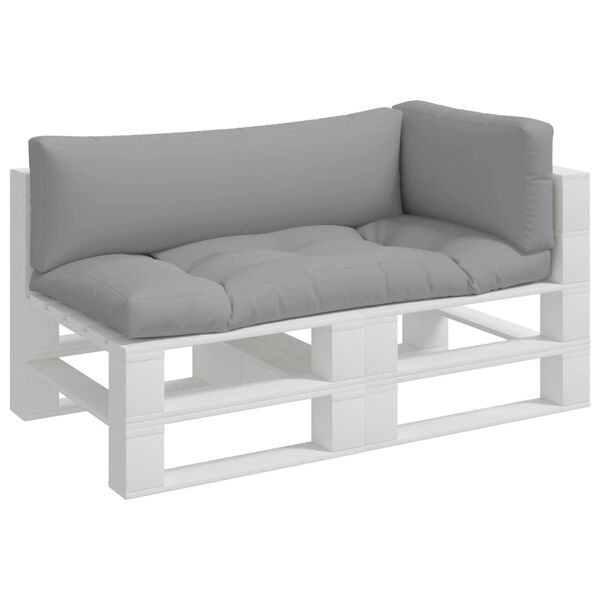 vidaXL Sessur fyrir Pallettur 3 stk. Gr&aacute;ar Efnis&aacute;kl&aelig;&eth;i