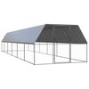 vidaXL H&aelig;nsnager&eth;i fyrir &Uacute;tir&yacute;mi 3x12x2 m S&iacute;nkh&uacute;&eth;a&eth; st&aacute;l