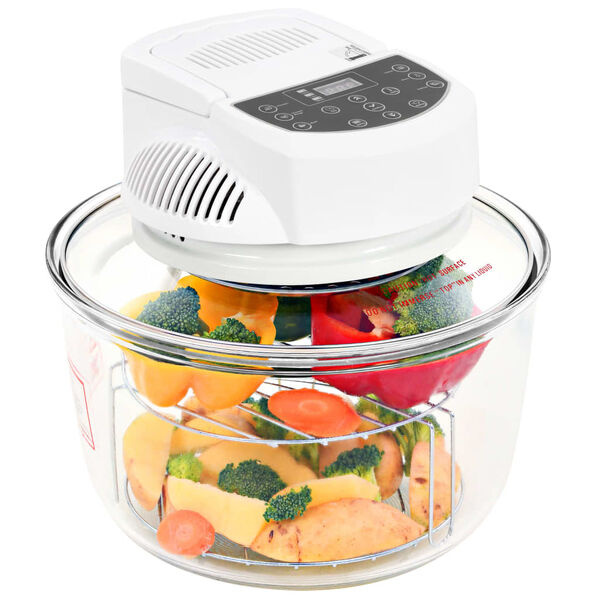 vidaXL Halogen Blástursofn með Stækkun og Stafrænum Tímastilli 1400 W 17 L