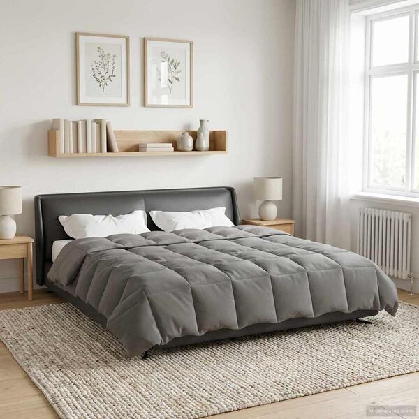 vidaXL Full &aacute;rs d&yacute;na S&iacute;&eth;la&eth; Lj&oacute;sgr&aacute;r 240 x 260 cm M&iacute;kr&oacute;f&iacute;ber