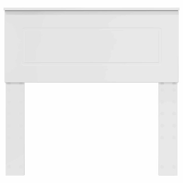 vidaXL H&ouml;f&eth;agafl me&eth; h&ouml;fu&eth;gafl Glansandi Hv&iacute;tur 75 cm Samsettur vi&eth;ur