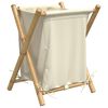 vidaXL &THORN;vottakarfa Rj&oacute;mahv&iacute;t 45x55x63,5 cm Bambus
