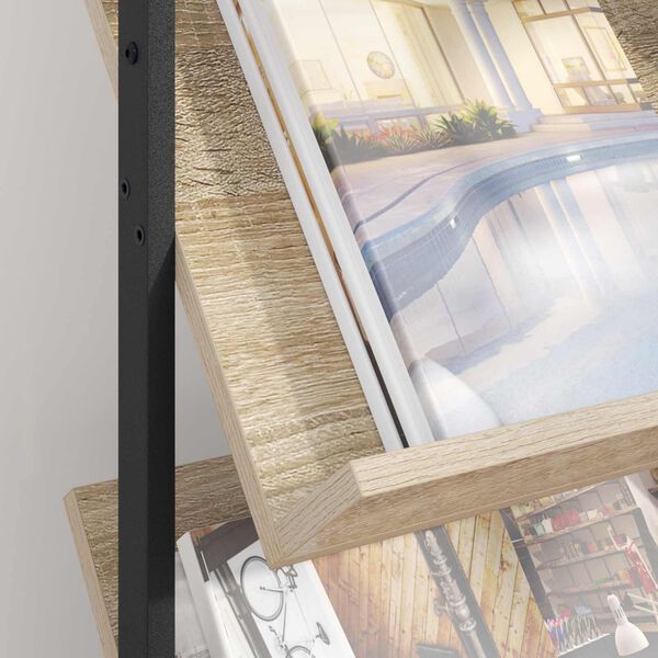 vidaXL T&iacute;marit Hillur Sonoma Eik 68 x 40 x 123.5 cm Samsettur vi&eth;ur