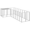vidaXL Hundabyrgi Silver 6,05 m&sup2; St&aacute;l