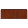 vidaXL Vegghengd Pl&ouml;ntuker 2 stk. Ry&eth;litur Corten St&aacute;l 53x10x17 cm