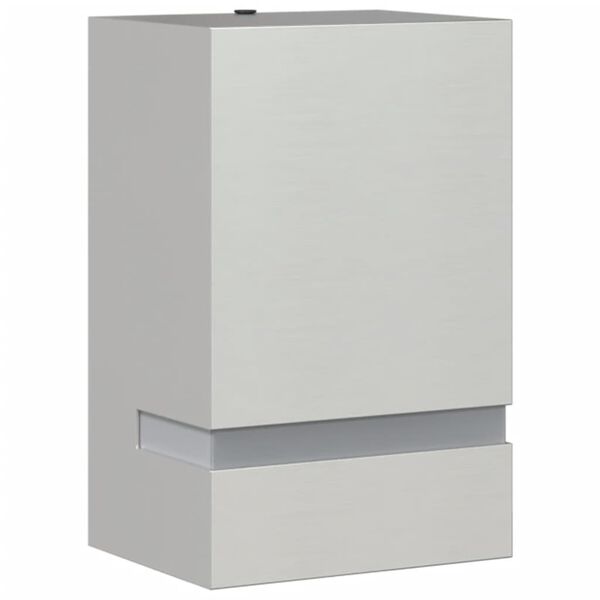 vidaXL Útiveggljós Silfurlitað Ryðfrítt Stál