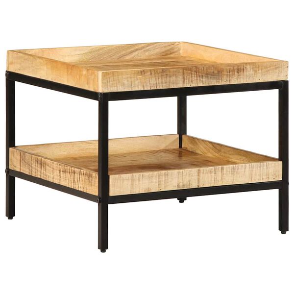 vidaXL Hli&eth;arbor&eth; me&eth; hillu Br&uacute;nn 55 x 55 x 45 cm Hart mang&oacute;tr&eacute;