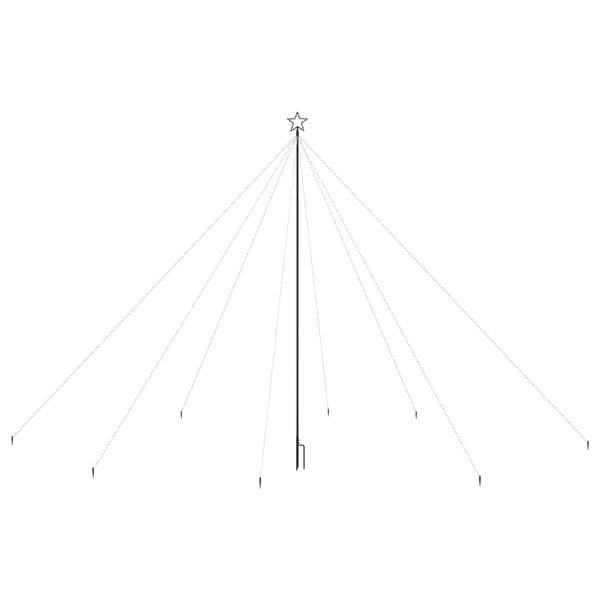 vidaXL Jólatrésljós Inni Úti 800 LED Blá 5 m